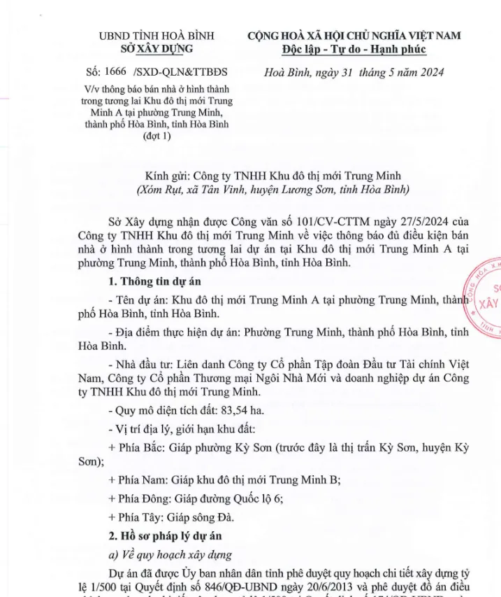 TB bán nhà ở hình thanh trong tuong lai TMA đợt 1