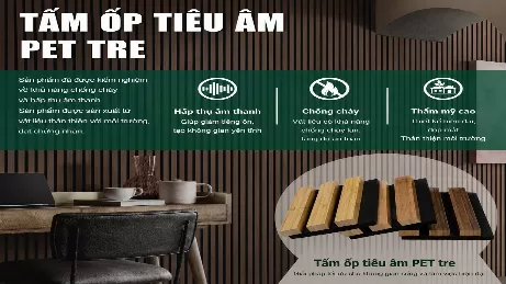 Tấm tre cách âm PET