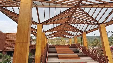 Dầm gỗ tre và kết cấu