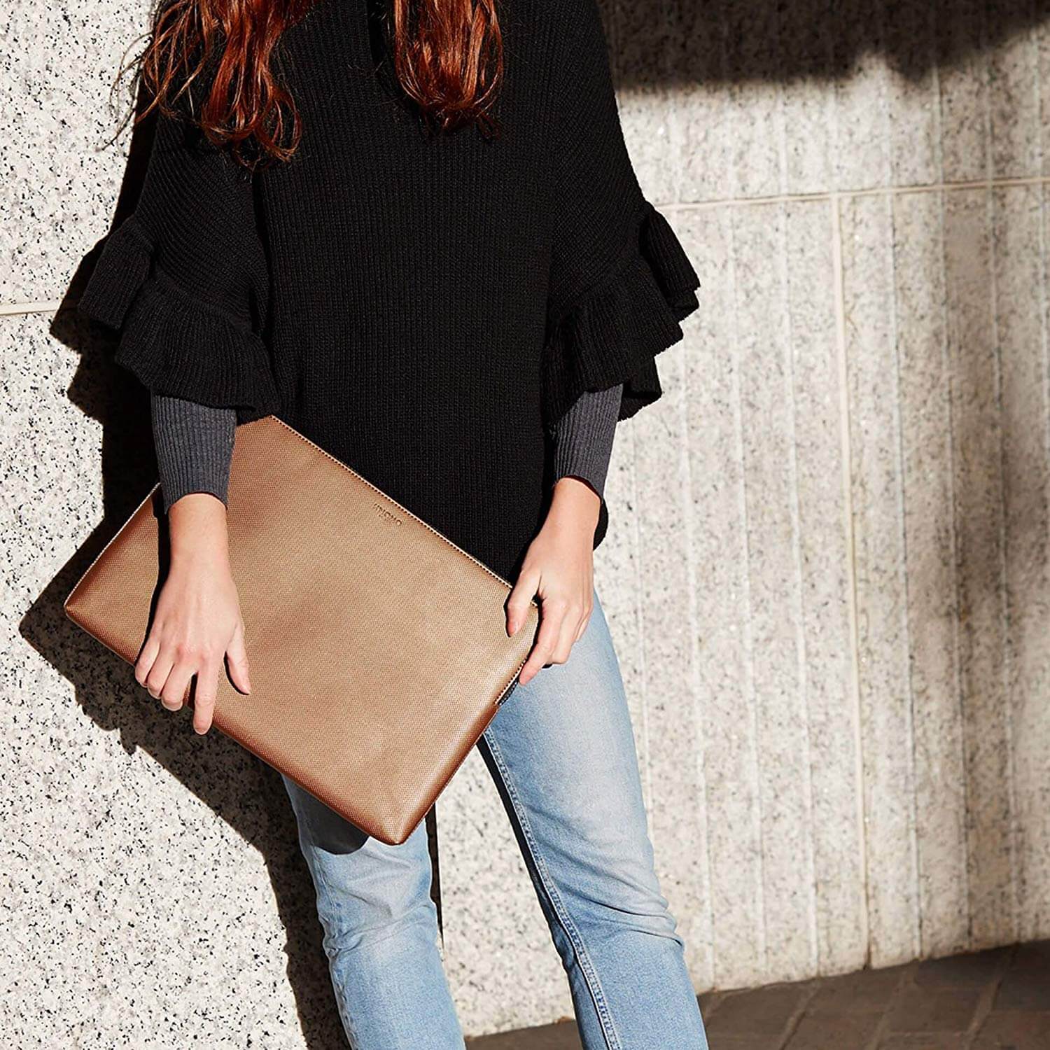 Túi Laptop Knomo Embossed Leather Sleeve 12-inch (14-209)