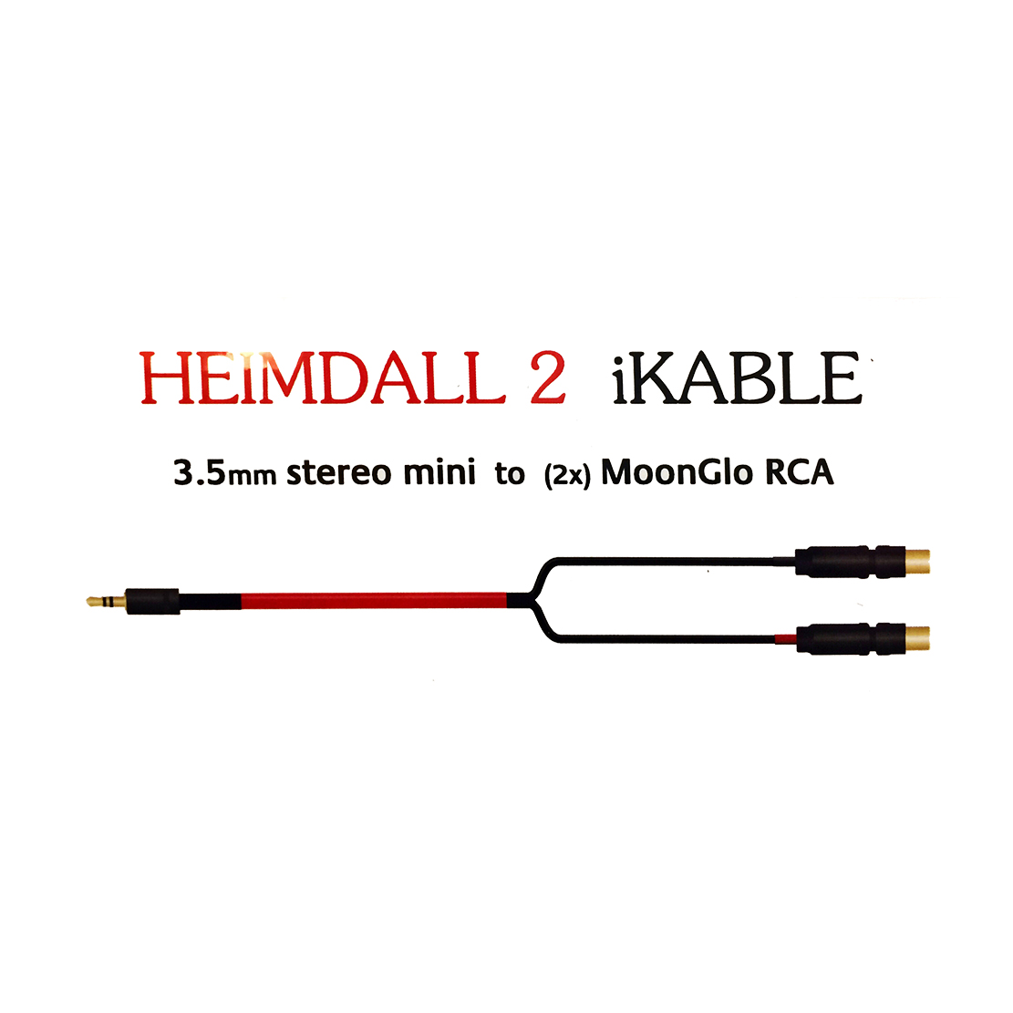 Dây Tín Hiệu Âm Thanh Nordost Heimdall 2 iKable 3.5mm Stereo Mini to MoonGlo RCA 0.6m