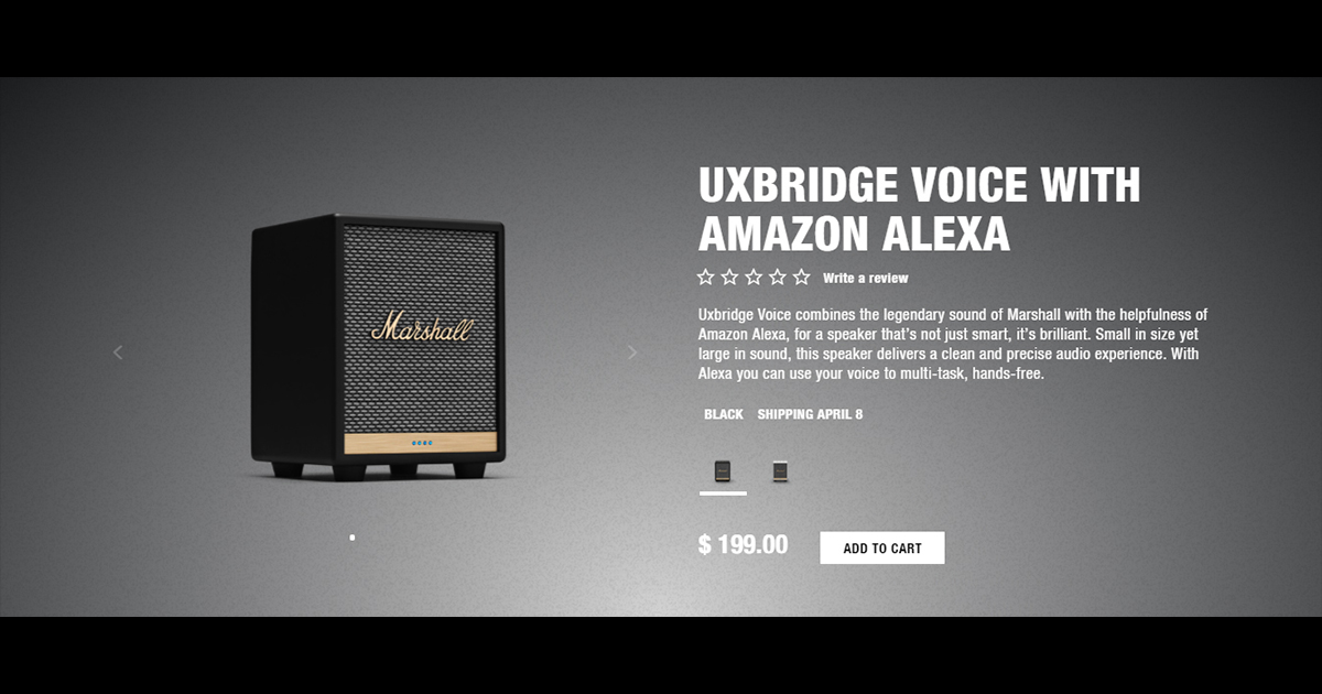 Marshall ra mắt loa thông minh Uxbridge Voice Alexa