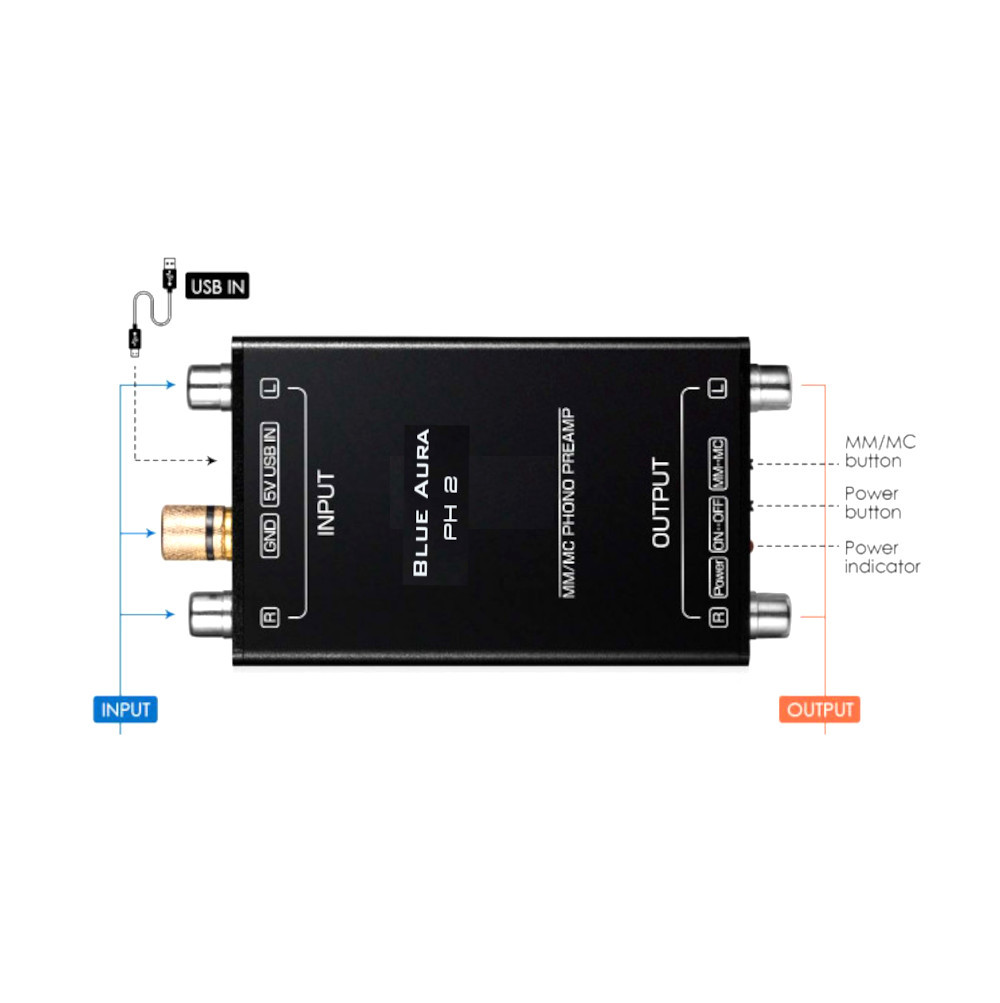 Phono Pre-Aplifier Blue Aura PH2