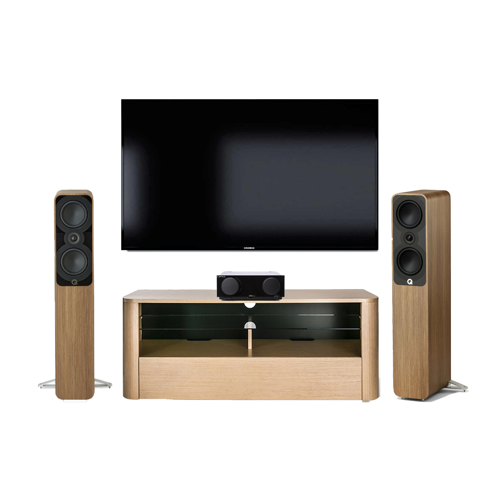 Dàn âm thanh sale Tết QAcoustic 5040 + Cyrus One HD